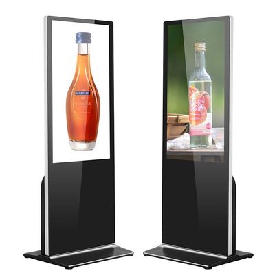 Posição interna do assoalho que anuncia a exposição 65Inch FHD LCD do Signage de Digitas