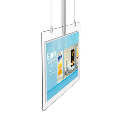 Assoalho de suspensão transparente que está a exposição 55inch 110V OLED do Signage de Digitas