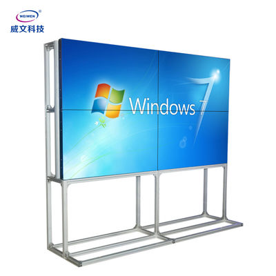 definição video 49Inch do suporte 3x3 FHD do assoalho da parede da moldura de 3.5mm