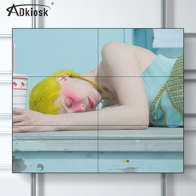 definição video interna da moldura 3x3 FHD da exposição de parede 3.5mm de 55Inch LCD
