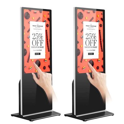 ósmio interativo 65Inch do PC do processador central do monitor i3 i5 do quiosque do tela táctil do LCD da definição 4k