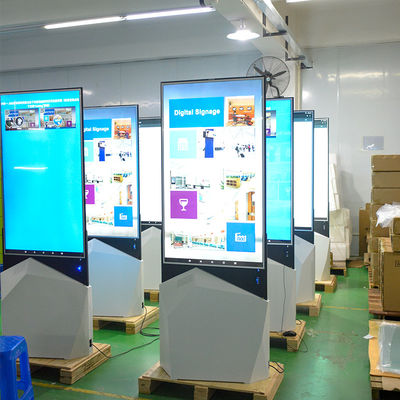 Suporte digital tomado partido dobro do assoalho do signage de 55inch OLED	Assoalho que está o Signage de Digitas