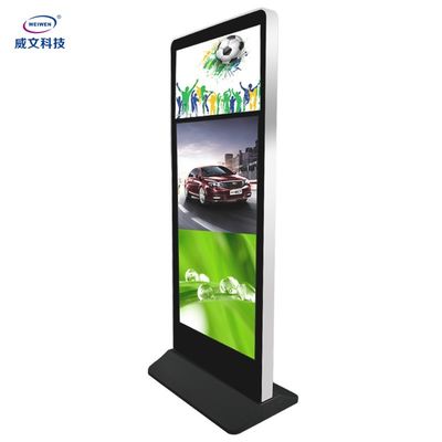 Dois Lcd selecionam o jogador de Wifi do painel da propaganda de Staning do assoalho do Signage de Digitas