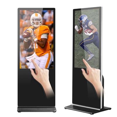 assoalho 55Inch que está de anúncio o quiosque interativo do tela táctil do jogador