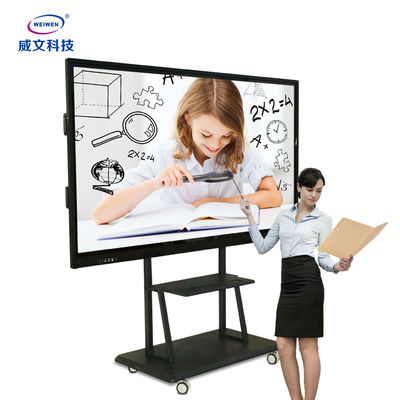 Tela táctil Whiteboard LCD UHD do IPS 188W Digitas com suporte portátil