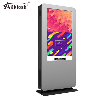 LVDS 3500cd/m2 Lcd exterior que anuncia a exposição quiosque ereto livre de 55 polegadas