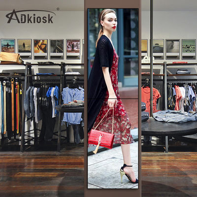 4k AC100V LCD sem emenda que anuncia a exposição suporte de alumínio de 55 polegadas