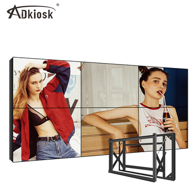 100V LG 55 definição video da exposição de parede 2K do LCD da polegada 4K FHD com moldura de 1.8mm