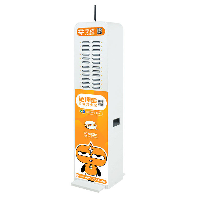 Entalhes portáteis alugados da estação 24 do banco do poder 450W da estação de carregamento do telefone com etiqueta