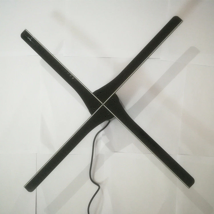 fã holográfico claro do projetor da exposição do fã do holograma da suspensão 3D dos grânulos da lâmpada do diodo emissor de luz 1406pcs de 100cm